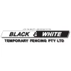 Black & White Temporary Fencing